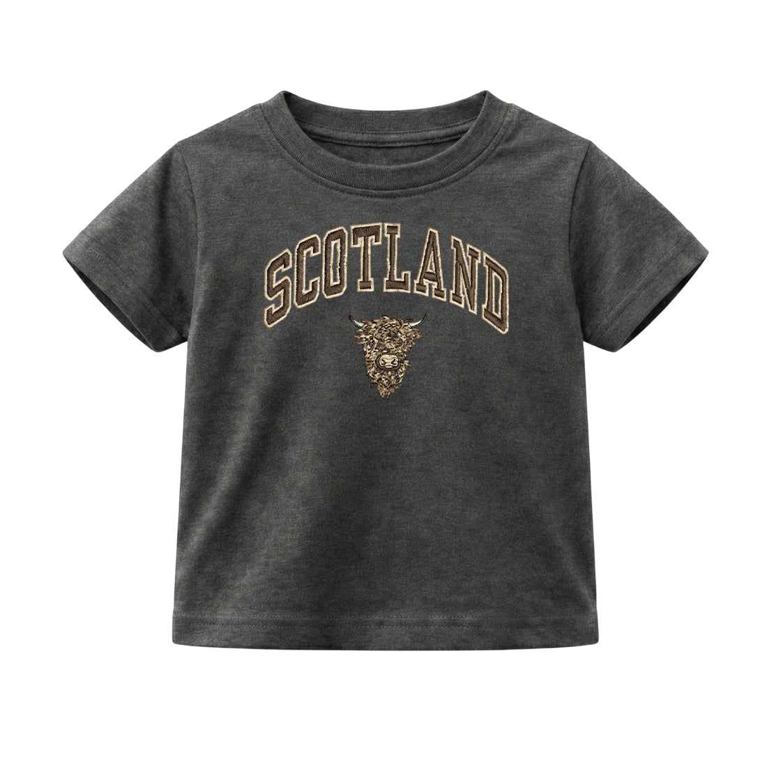 KIDS T-SHIRT | EMB SCT/BR COW 1