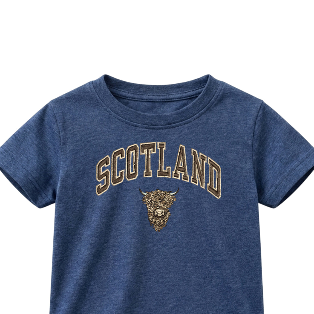 KIDS T-SHIRT | EMB SCT/BR COW 1