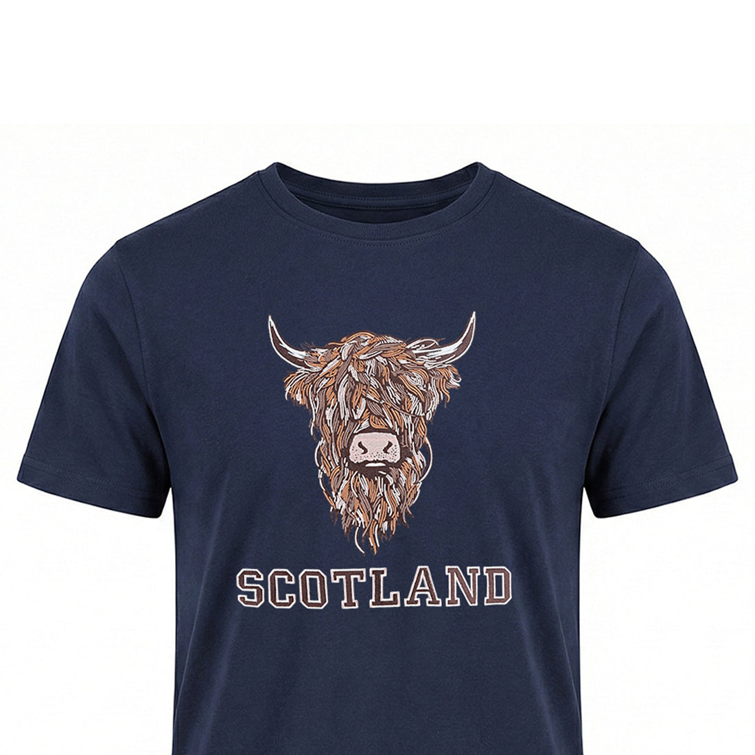 ADULT T-SHIRT | EMB BR COW 1