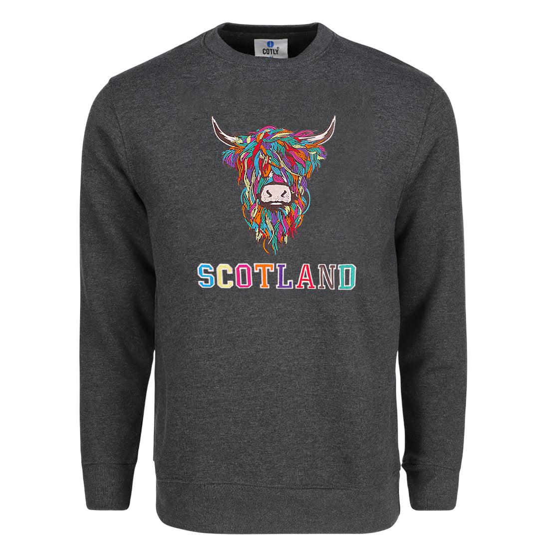 ADULT SWEATSHIRT | EMB MLT COW 2