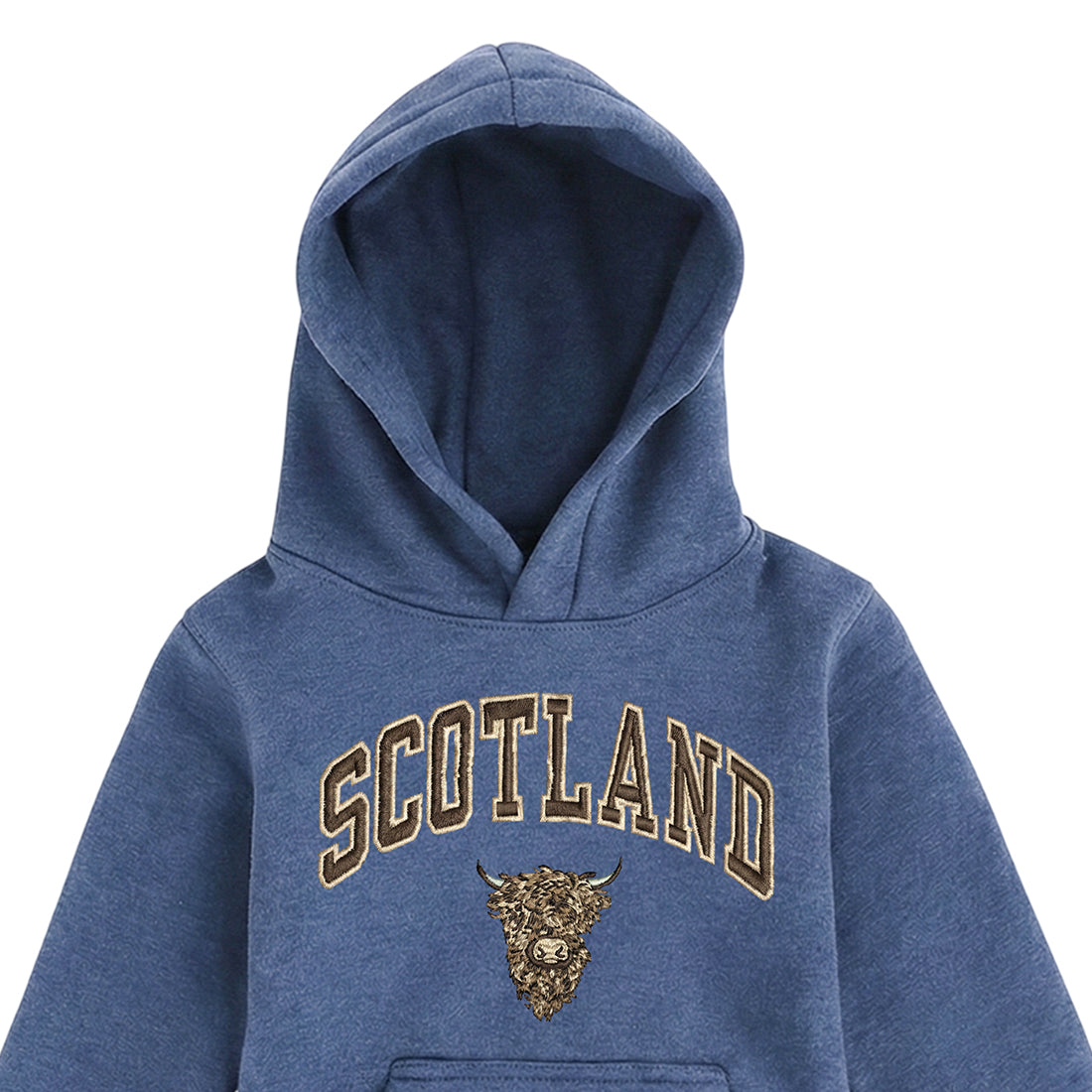 KIDS HOODIE | EMB SCT/BR COW 1