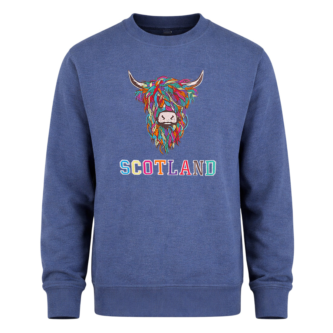 ADULT SWEATSHIRT | EMB MLT COW 2