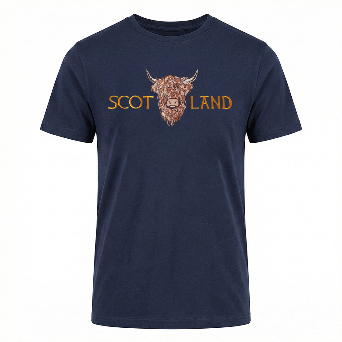 ADULT T-SHIRT | EMB SCOT(BR COW 1)LAND