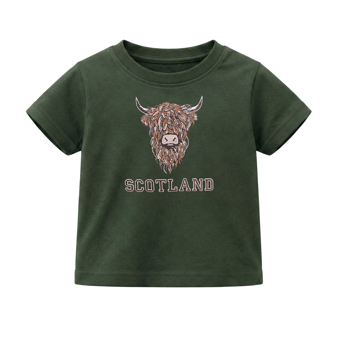 KIDS T-SHIRT | EMB BR COW 1