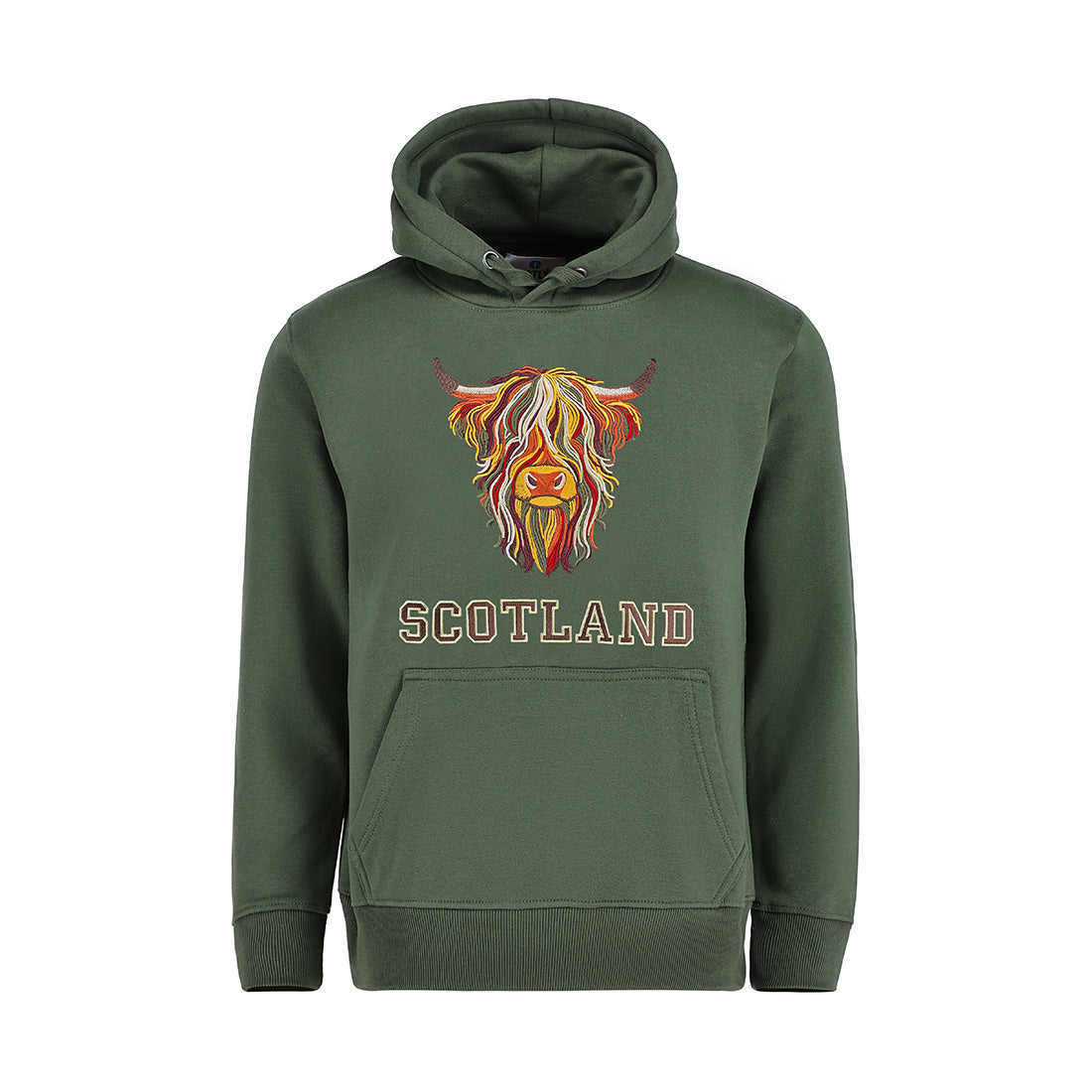 ADULT HOODIE | EMB MLT COW 8