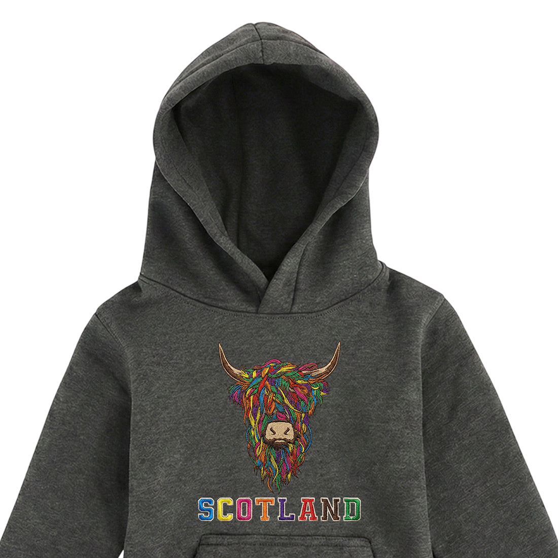 KIDS HOODIE | EMB MLT COW 2