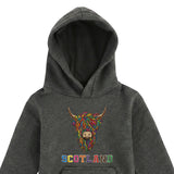 KIDS HOODIE | EMB MLT COW 2