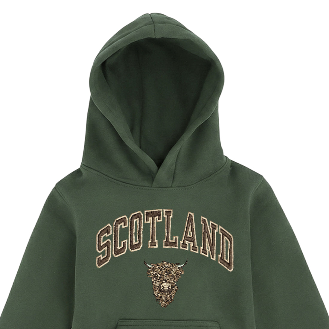 KIDS HOODIE | EMB SCT/BR COW 1