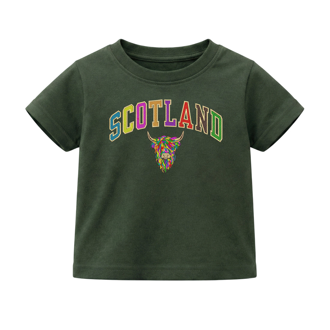 KIDS T-SHIRT | EMB SCT/MLT COW 2