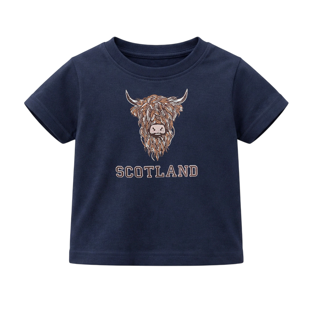 KIDS T-SHIRT | EMB BR COW 1