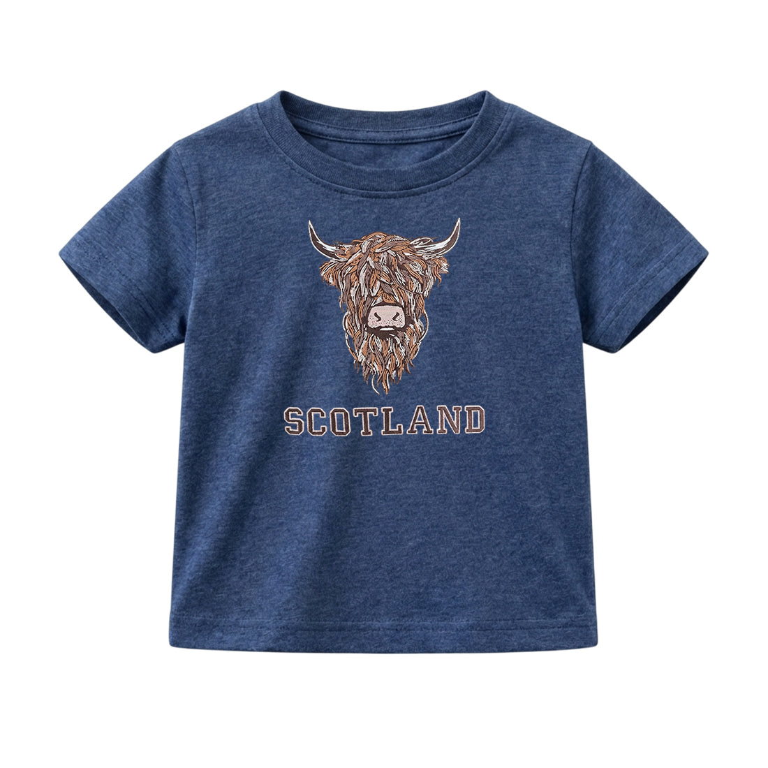 KIDS T-SHIRT | EMB BR COW 1