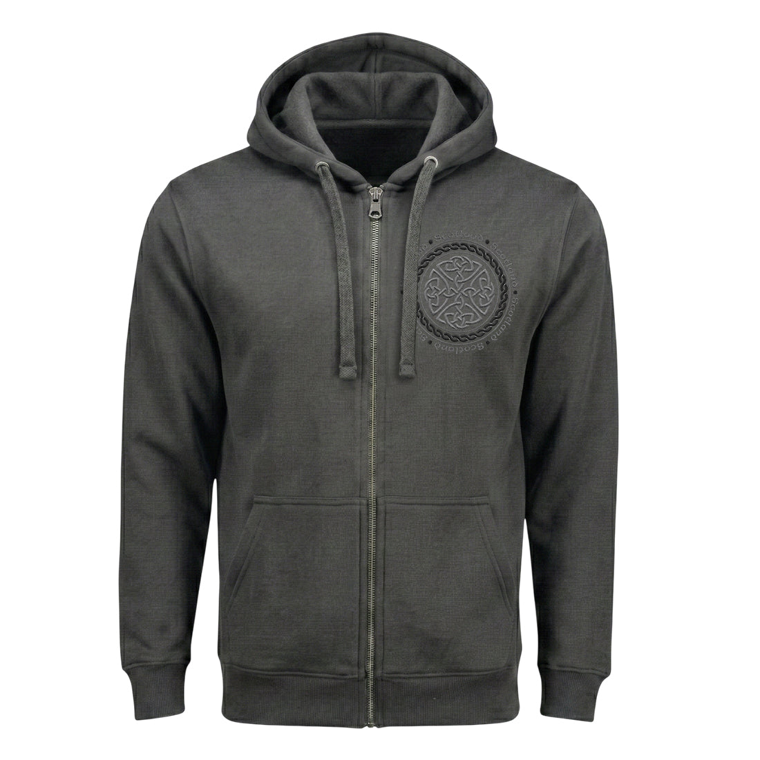 ADULT ZIPPER | EMB CIRCLE CELTIC