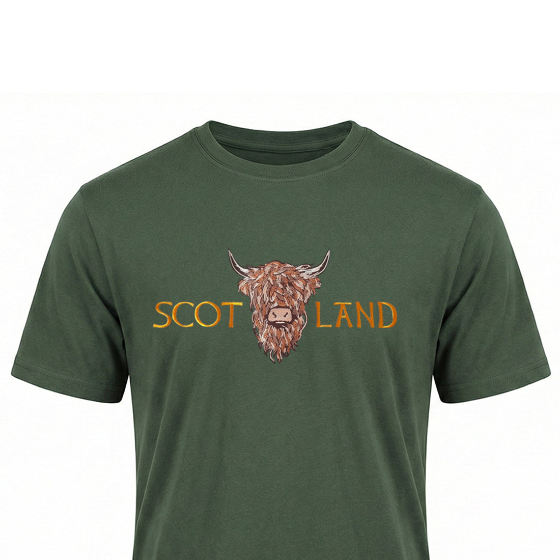 ADULT T-SHIRT | EMB SCOT(BR COW 1)LAND