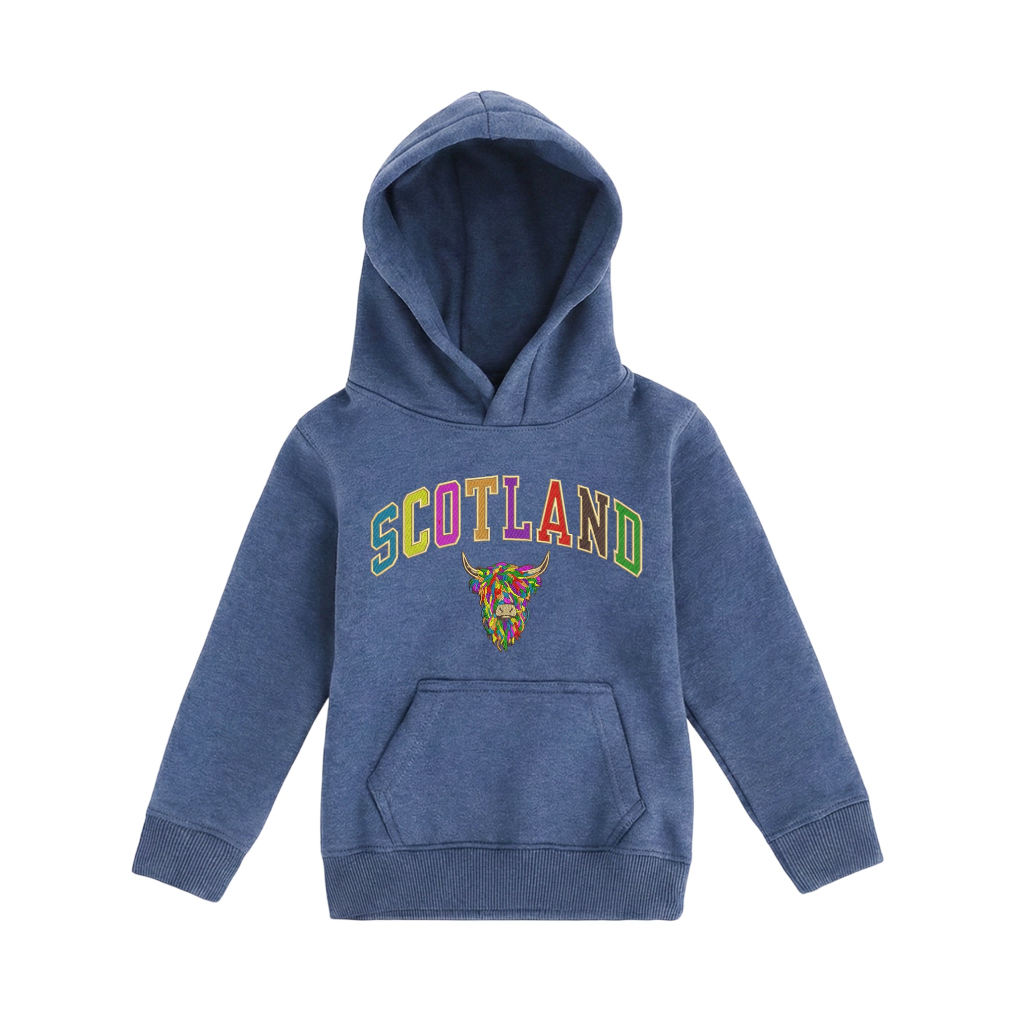 KIDS HOODIE | EMB SCT/MLT COW 2