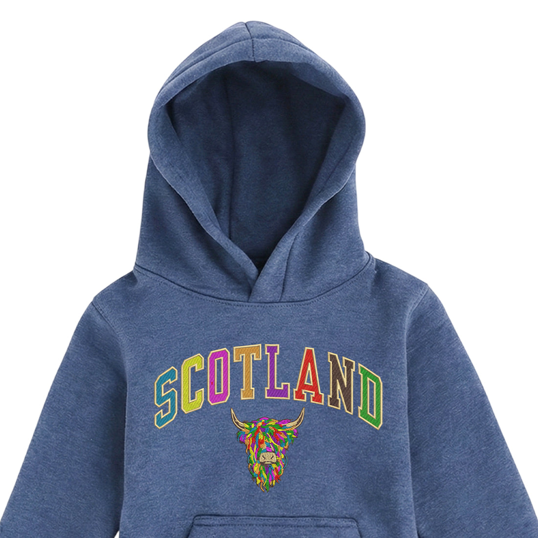 KIDS HOODIE | EMB SCT/MLT COW 2