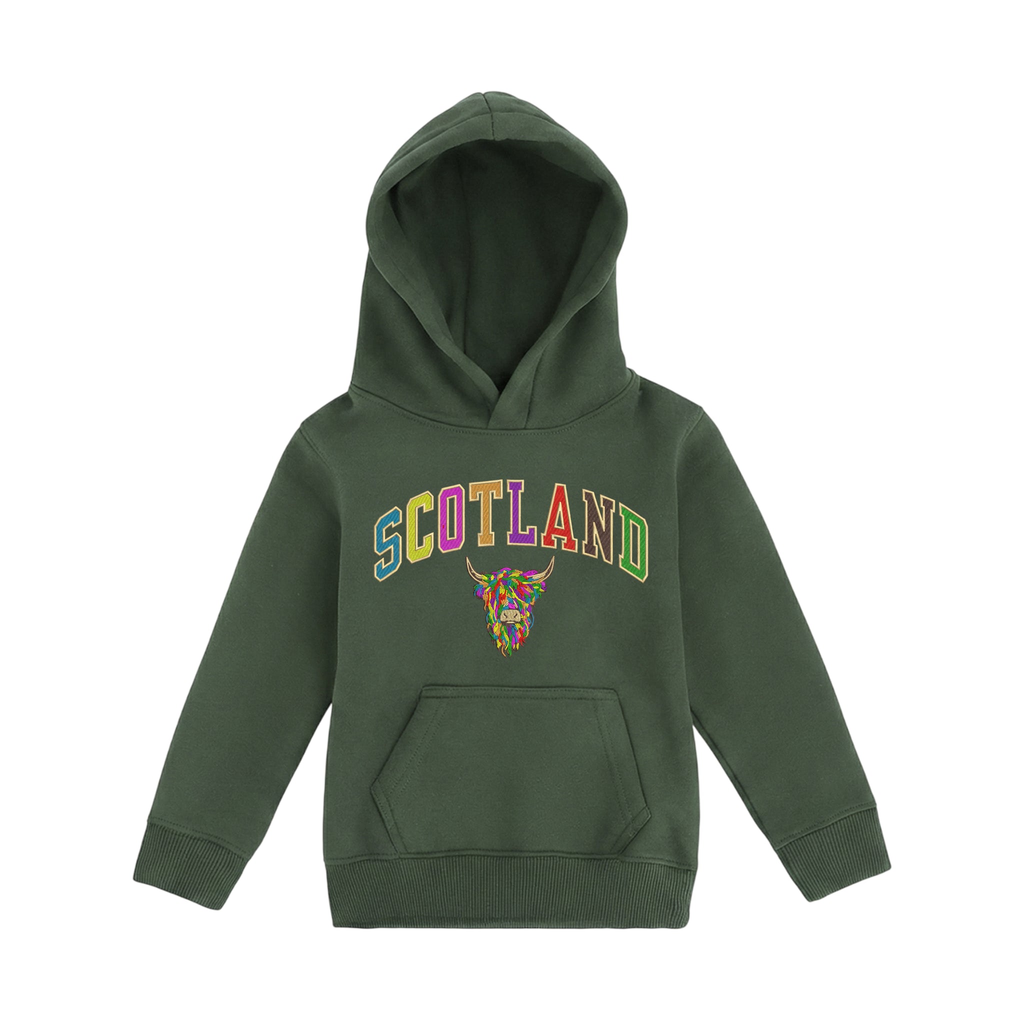 KIDS HOODIE | EMB SCT/MLT COW 2