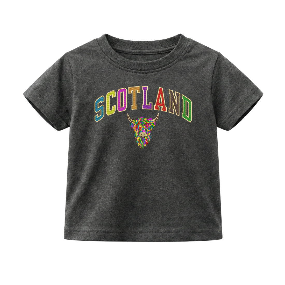 KIDS T-SHIRT | EMB SCT/MLT COW 2