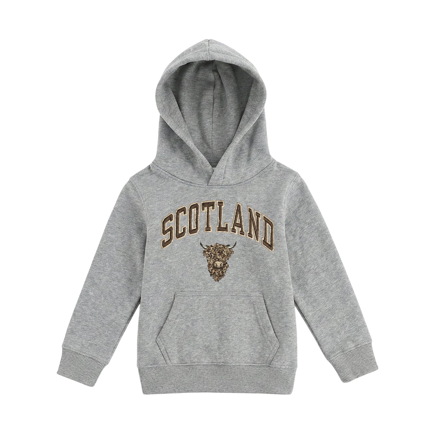 KIDS HOODIE | EMB SCT/BR COW 1