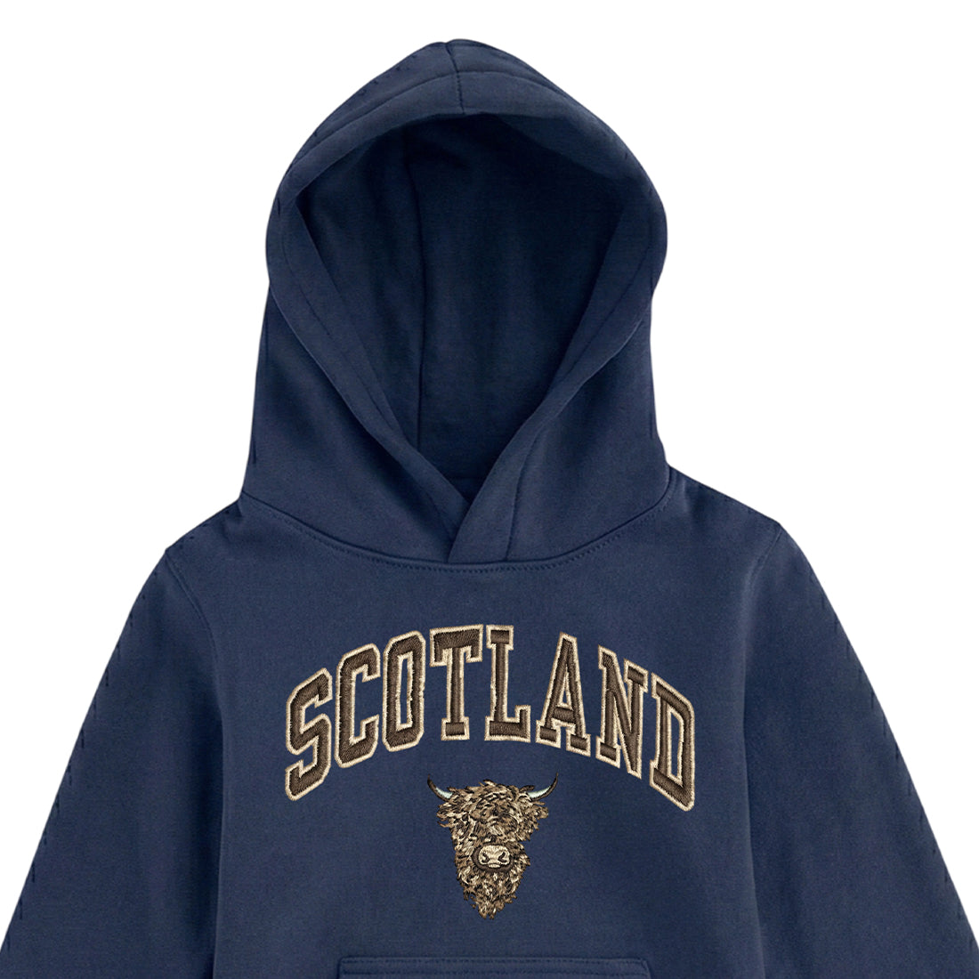 KIDS HOODIE | EMB SCT/BR COW 1