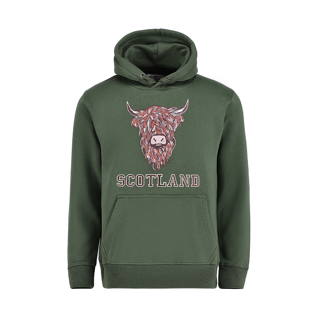 ADULT HOODIE | EMB BR COW1