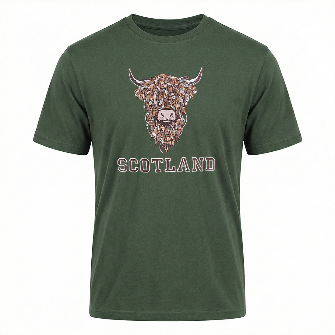 ADULT T-SHIRT | EMB BR COW 1