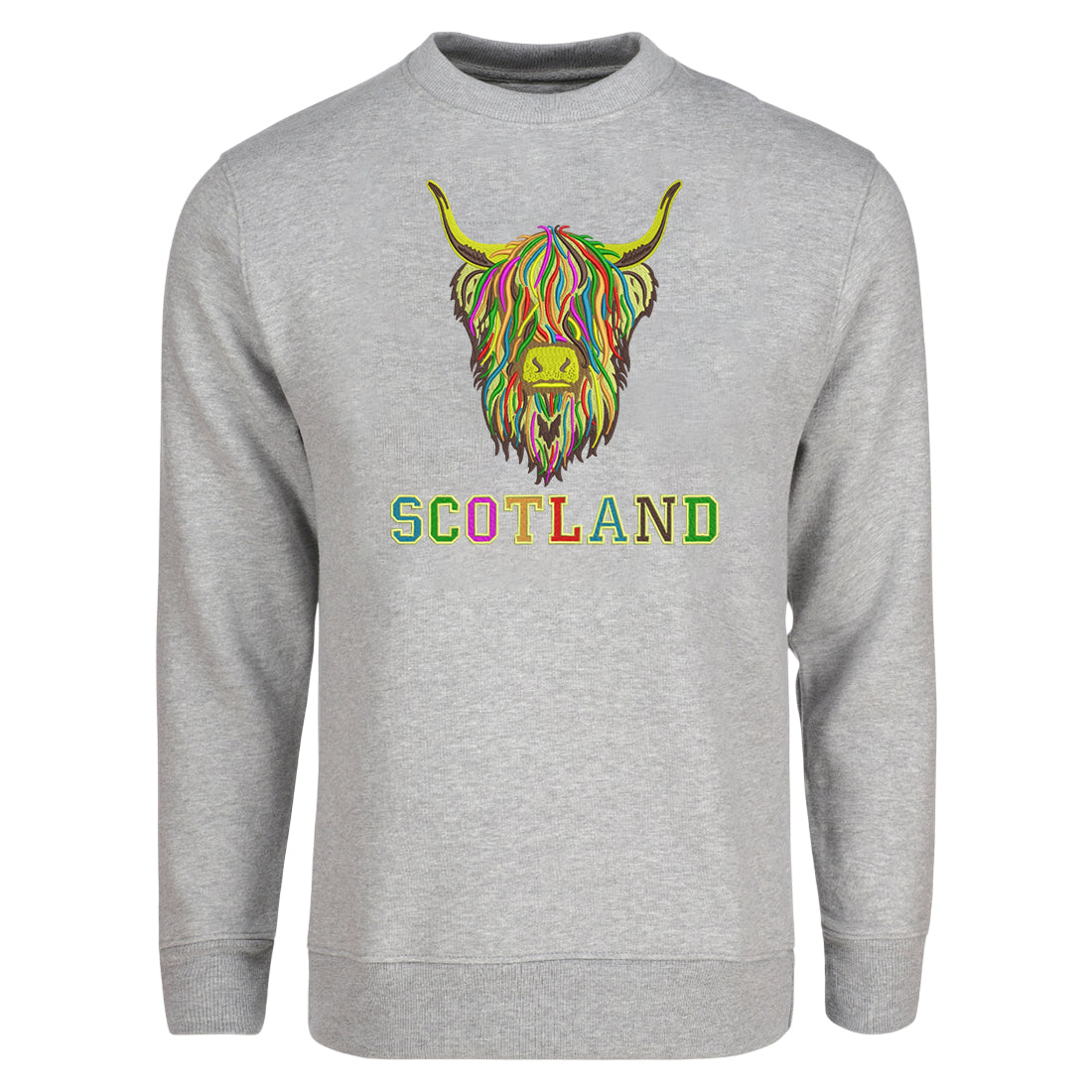 ADULT SWEATSHIRT | EMB MLT COW 6