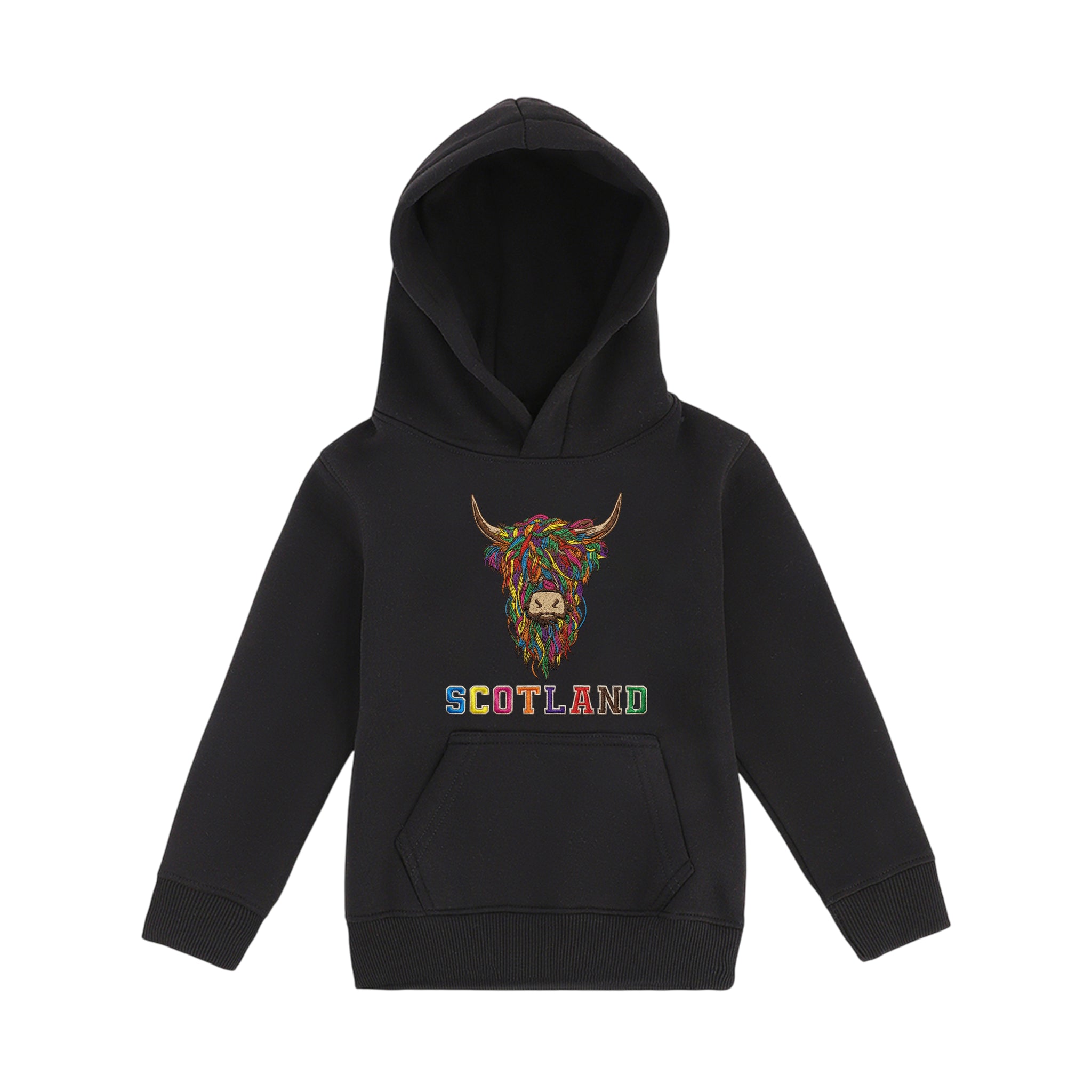 KIDS HOODIE | EMB MLT COW 2