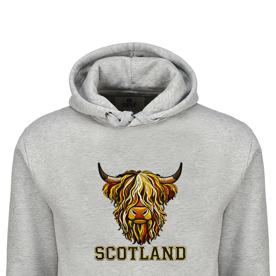 ADULT HOODIE | EMB MLT COW 8