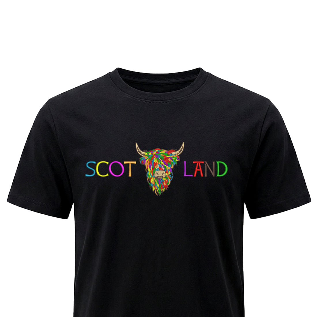 ADULT T-SHIRT | EMB SCOT(MLT COW 2)LAND
