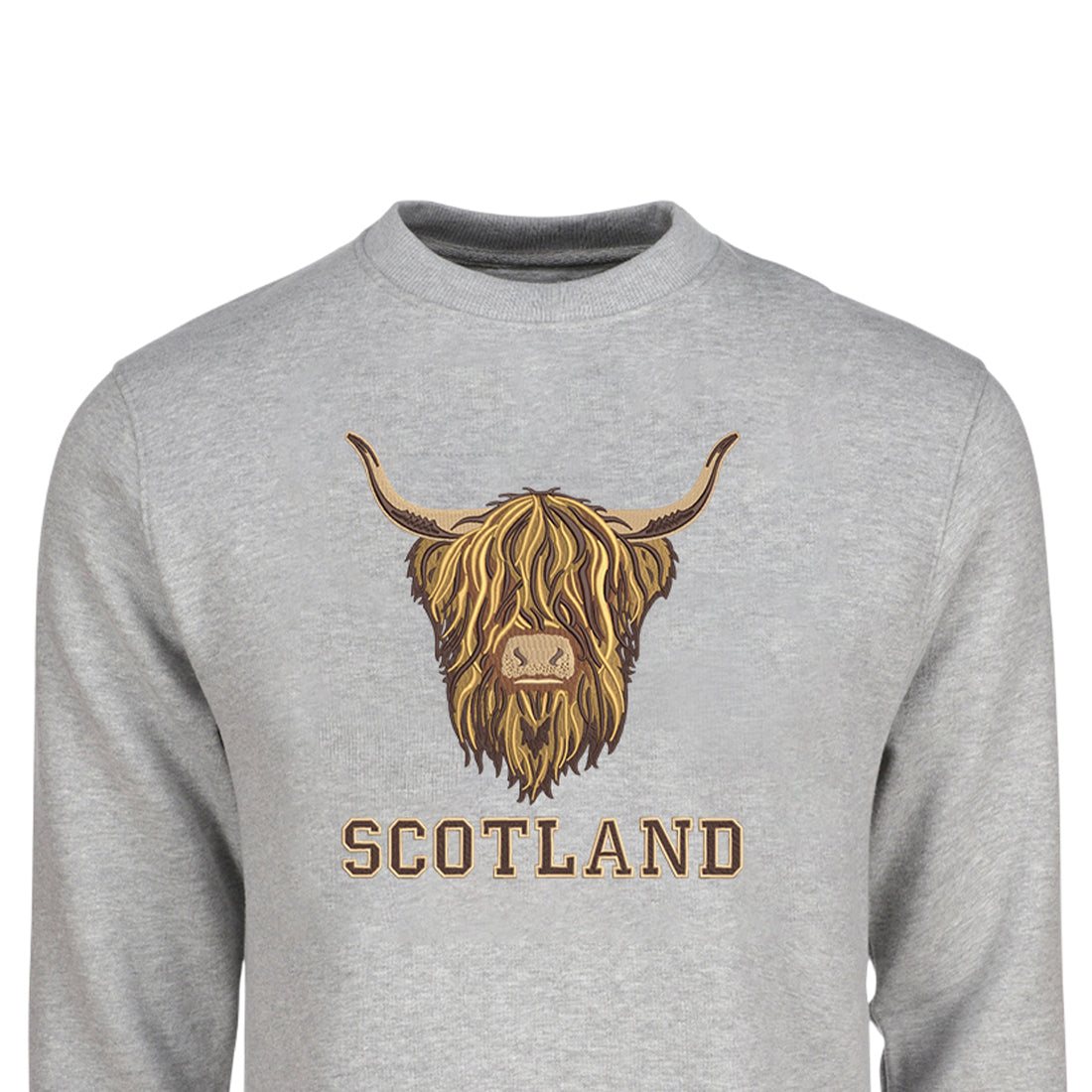 ADULT SWEATSHIRT | EMB BR COW 5