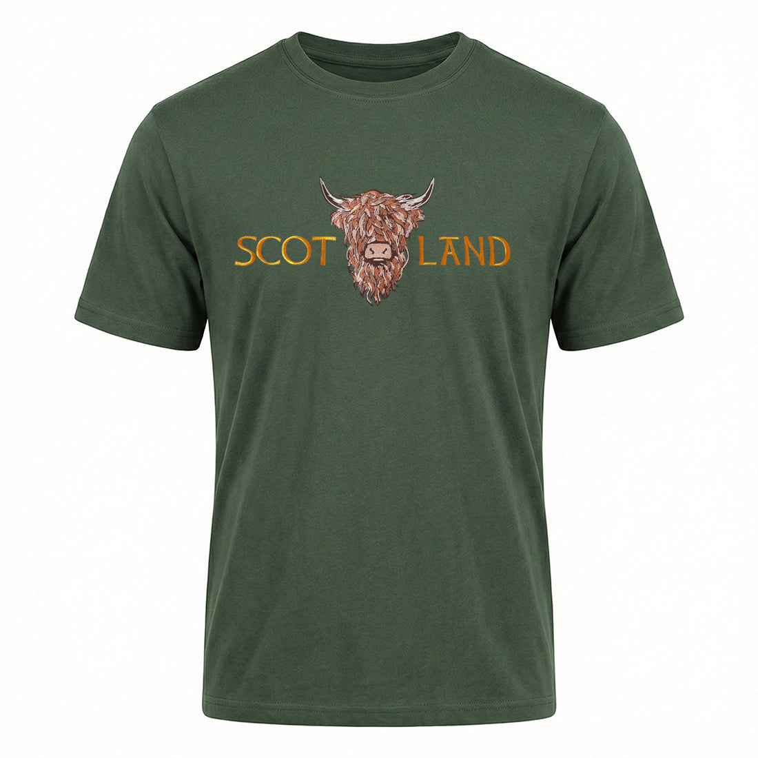 ADULT T-SHIRT | EMB SCOT(BR COW 1)LAND