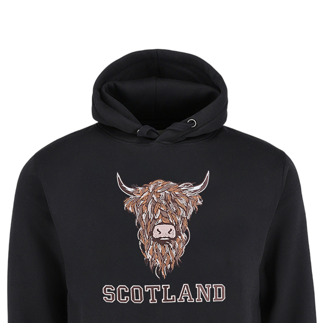 ADULT HOODIE | EMB BR COW1