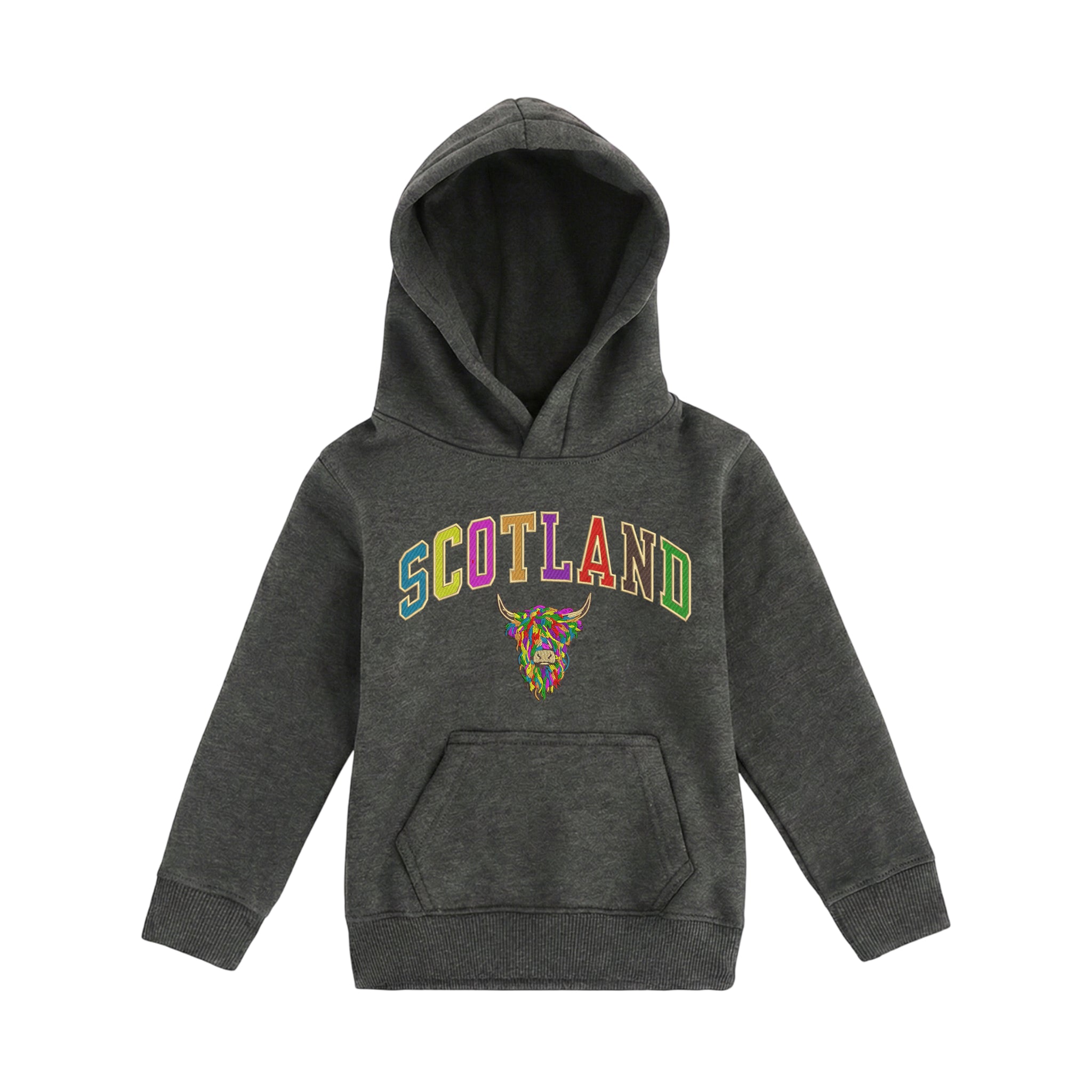 KIDS HOODIE | EMB SCT/MLT COW 2