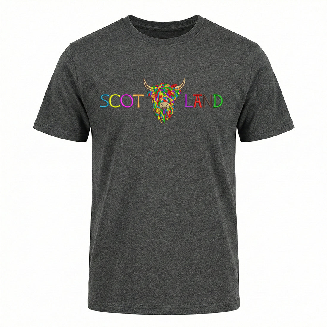 ADULT T-SHIRT | EMB SCOT(MLT COW 2)LAND