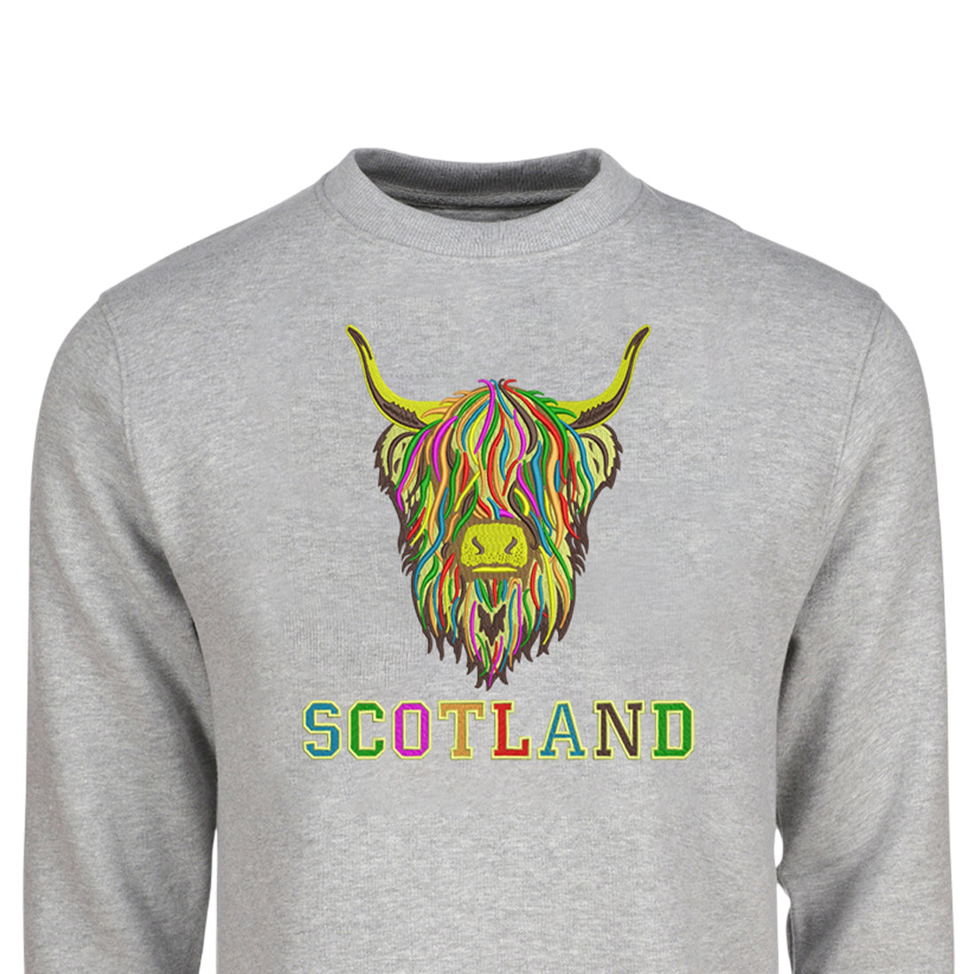 ADULT SWEATSHIRT | EMB MLT COW 6