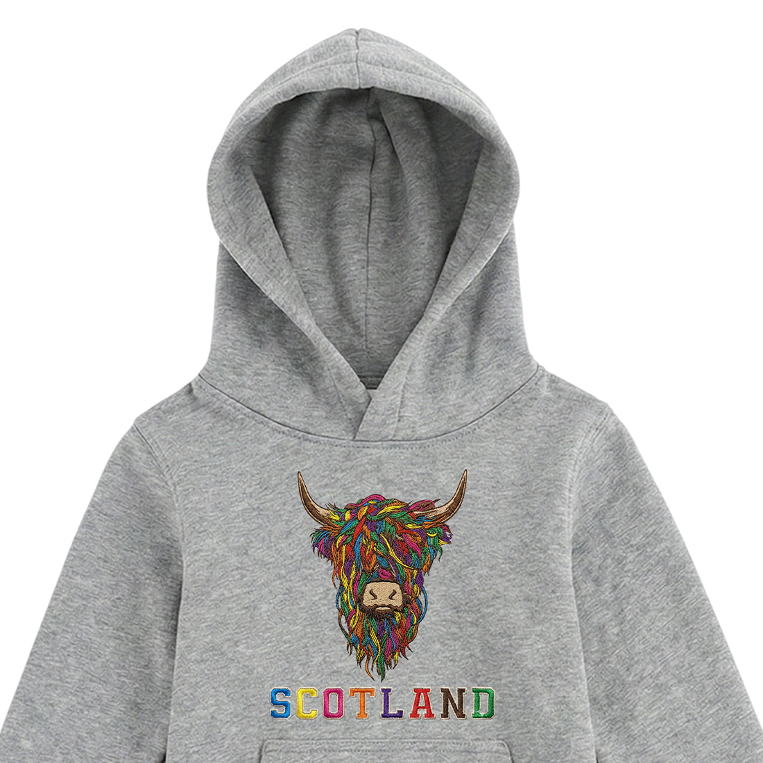 KIDS HOODIE | EMB MLT COW 2