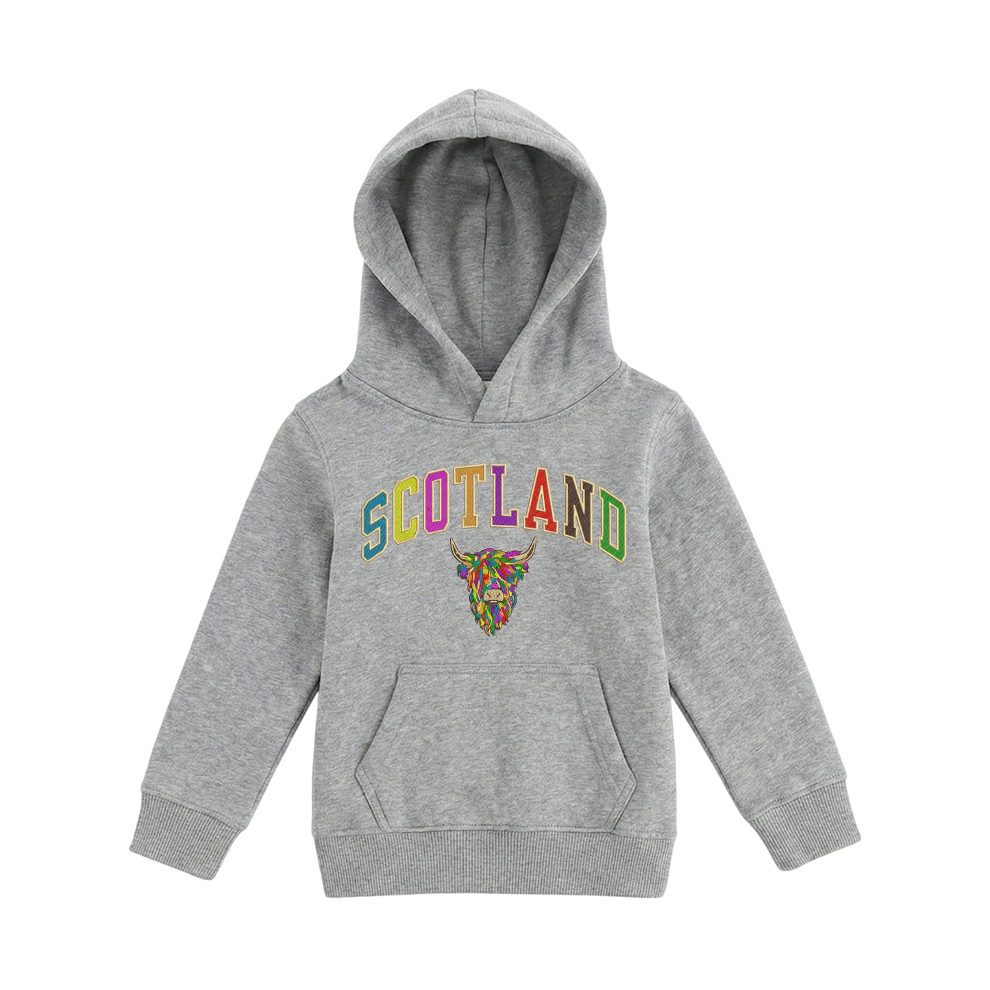 KIDS HOODIE | EMB SCT/MLT COW 2