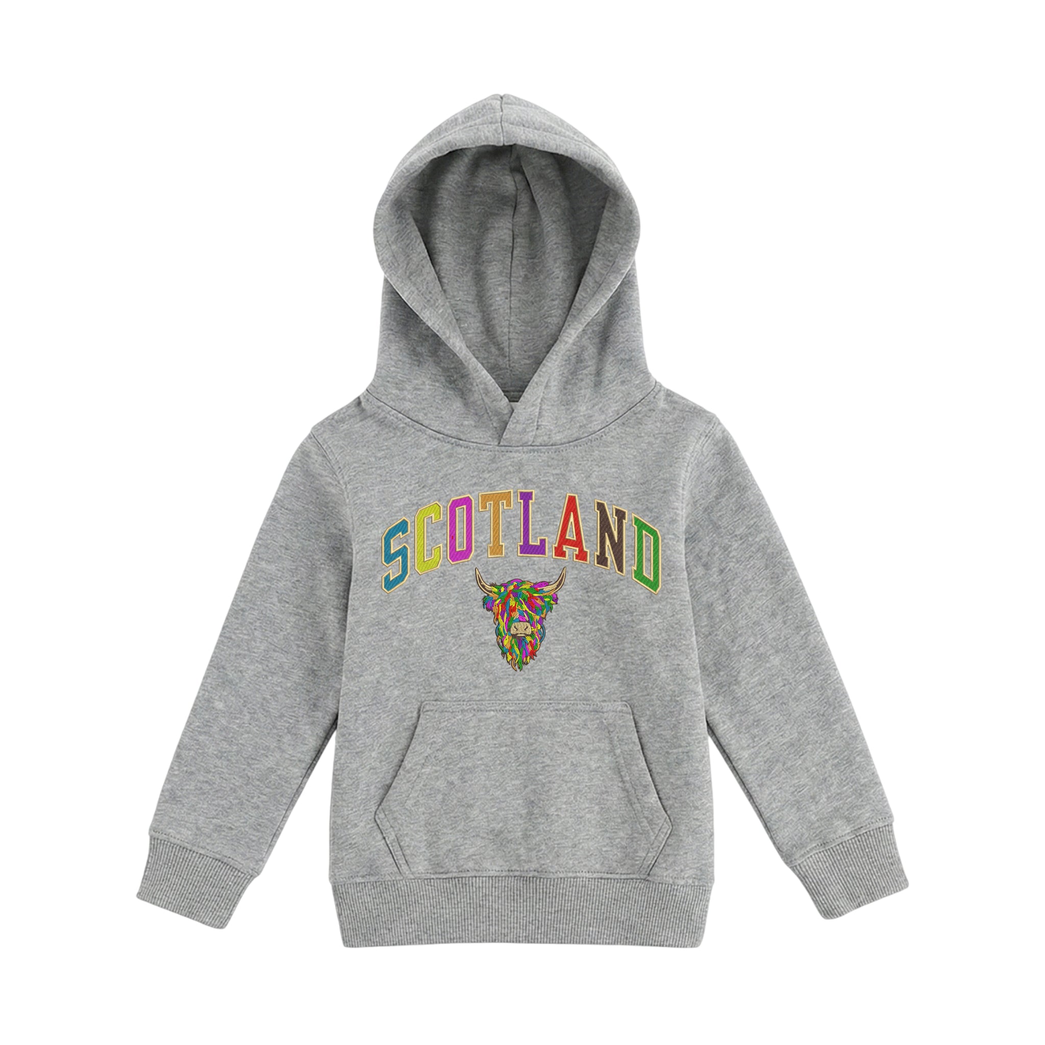 KIDS HOODIE | EMB SCT/MLT COW 2