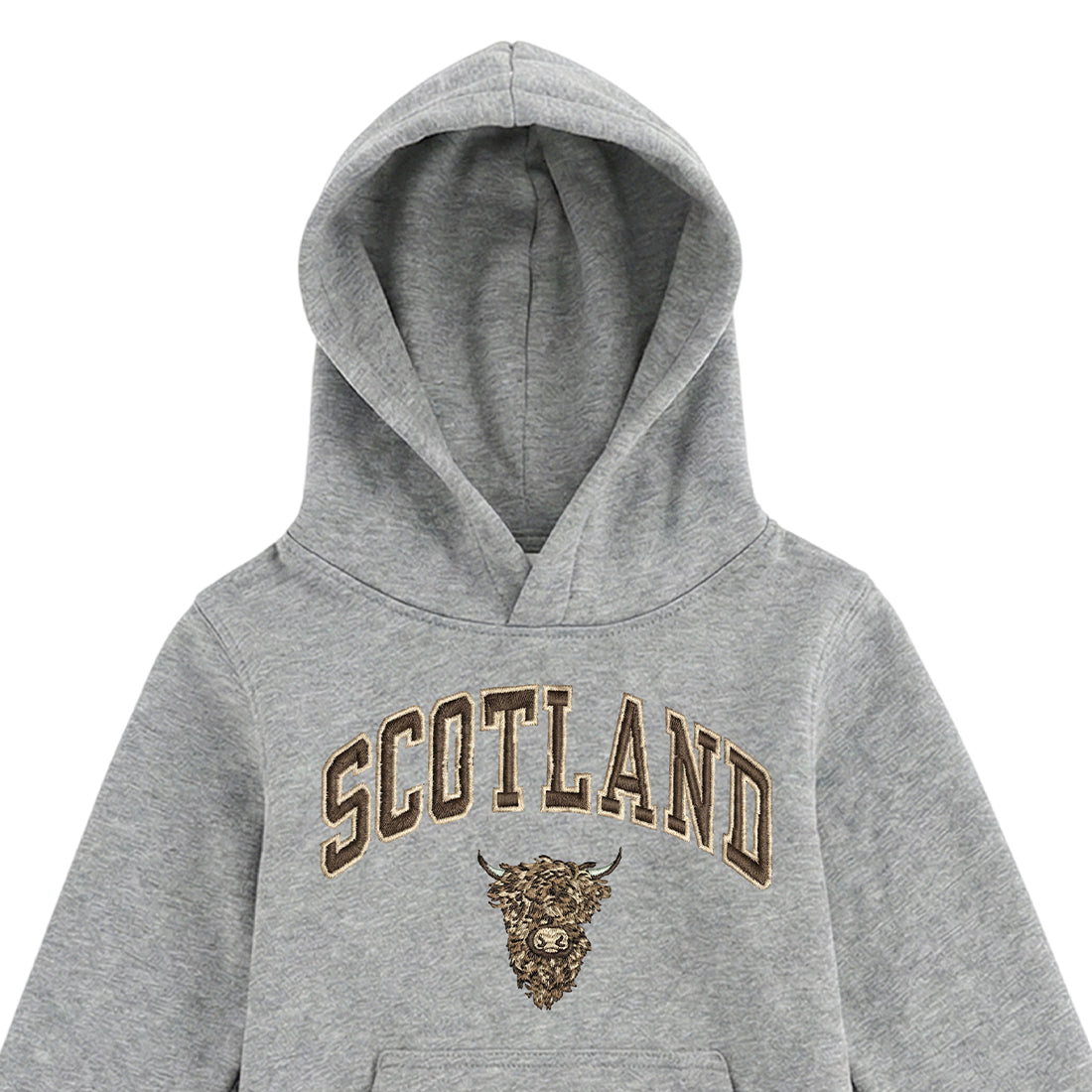 KIDS HOODIE | EMB SCT/BR COW 1