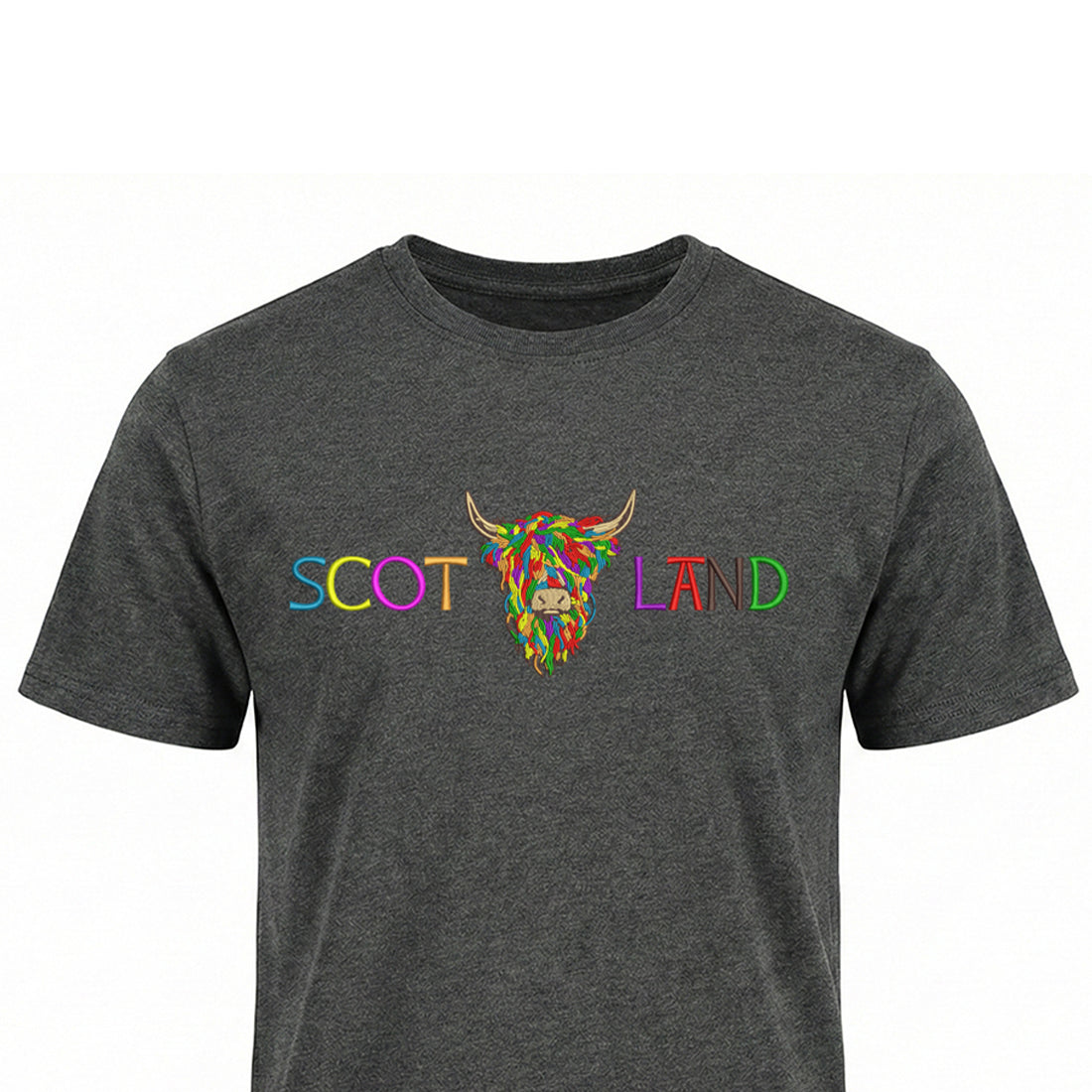 ADULT T-SHIRT | EMB SCOT(MLT COW 2)LAND