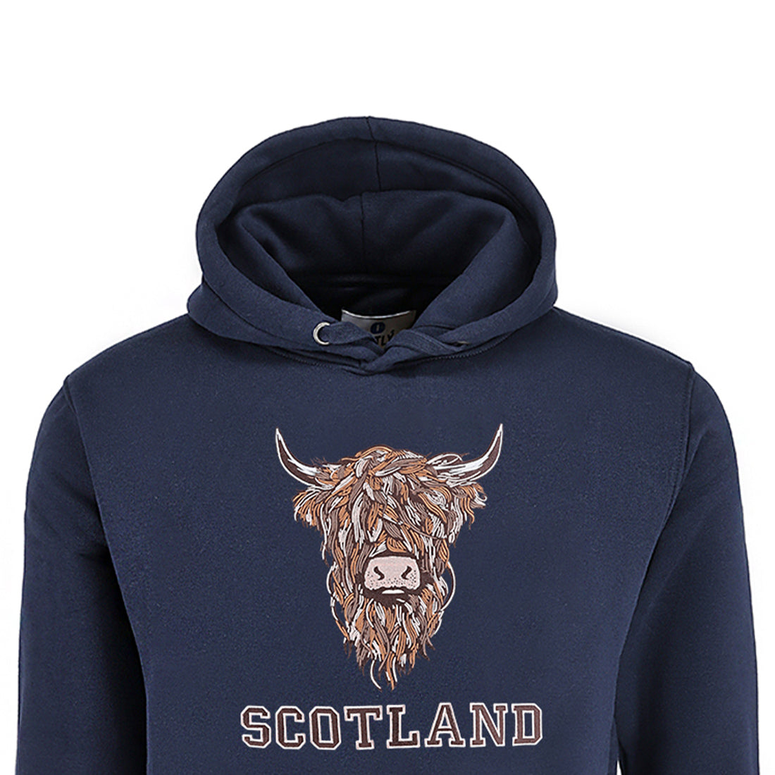 ADULT HOODIE | EMB BR COW1