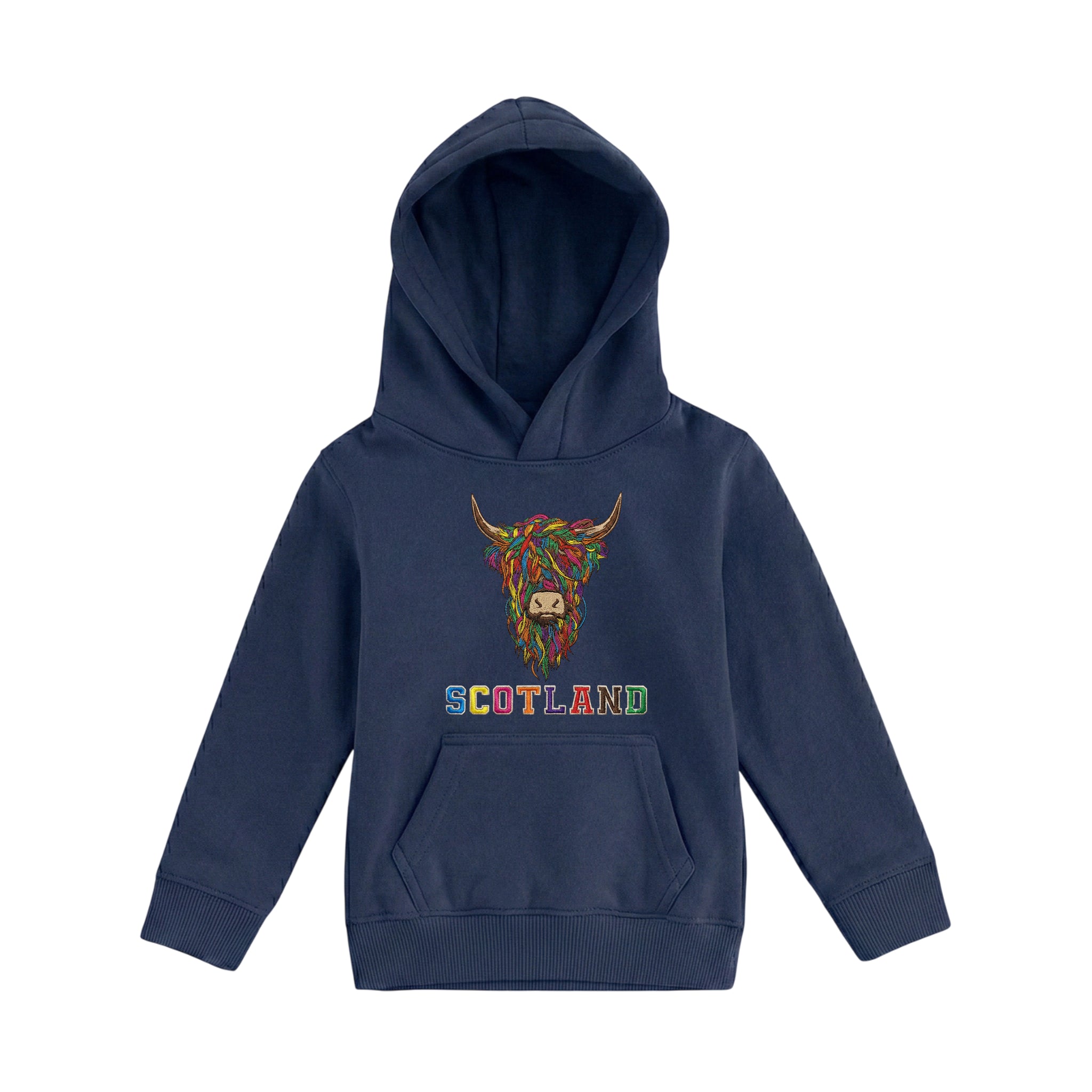KIDS HOODIE | EMB MLT COW 2