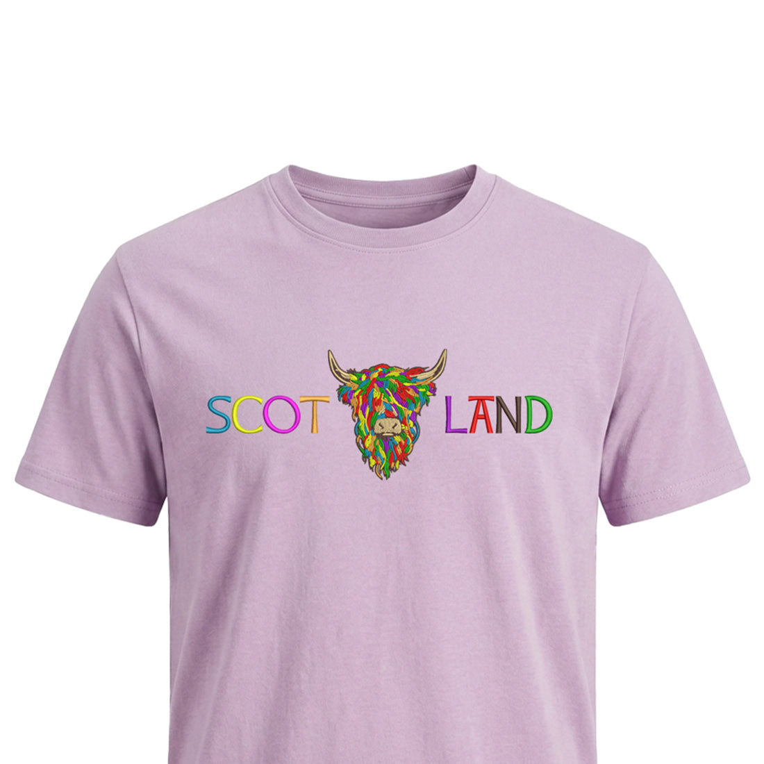 ADULT T-SHIRT | EMB SCOT(MLT COW 2)LAND