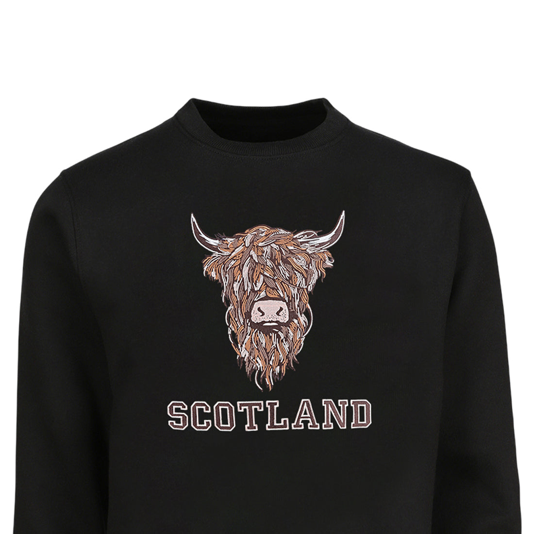 ADULT SWEATSHIRT | EMB BR COW 1