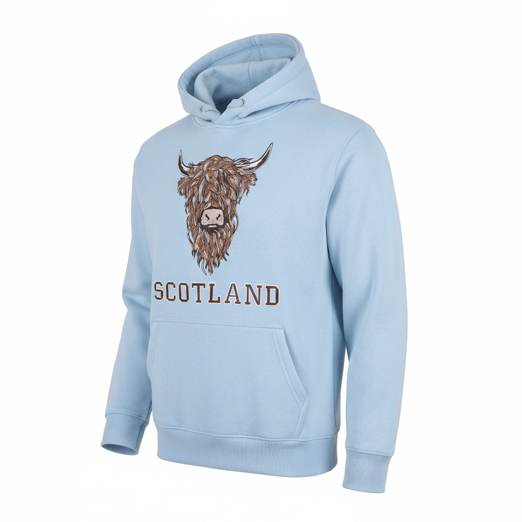 ADULT HOODIE | EMB BR COW1